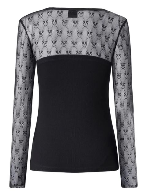 PINKO long-sleeve lace top - Black - zdjęcie produktu nr 2