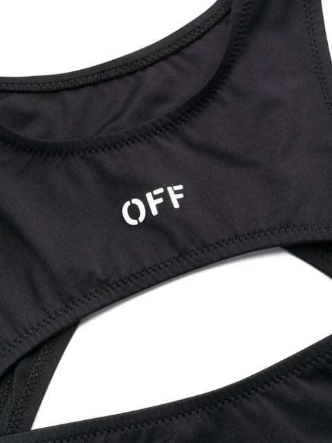 Off-White Off Stamp Rower bikini - Black