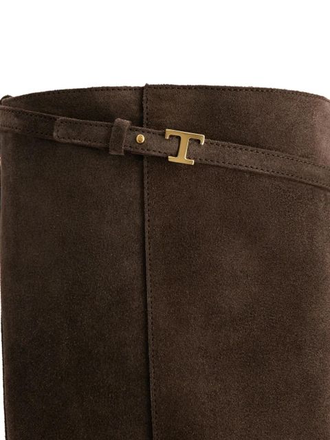 Tod's suede knee-high boots - Brown