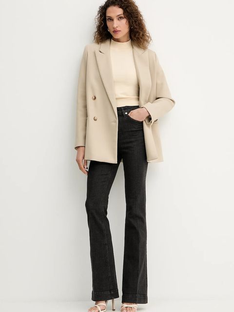 Silvian Heach sweter LOLA damski kolor beżowy z półgolfem GPA25554LU - zdjęcie produktu nr 2