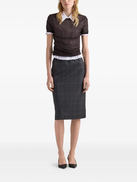 Prada flared button shirt - White - zdjęcie produktu nr 2