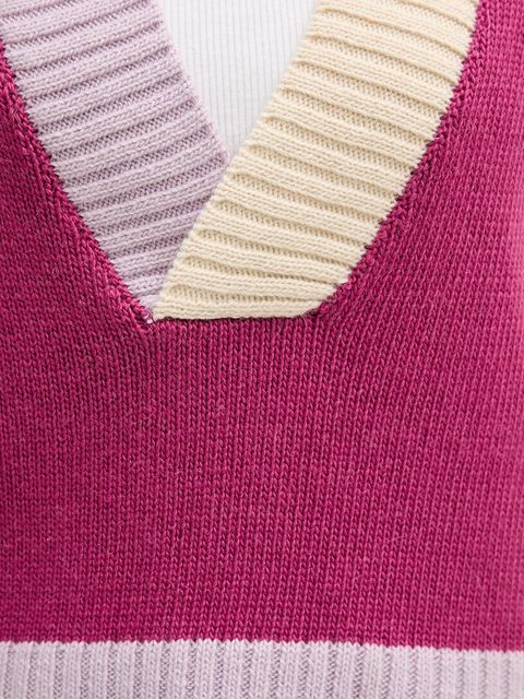 United Colors of Benetton kamizelka z dodatkiem wełny damski kolor fioletowy 16YCE403M