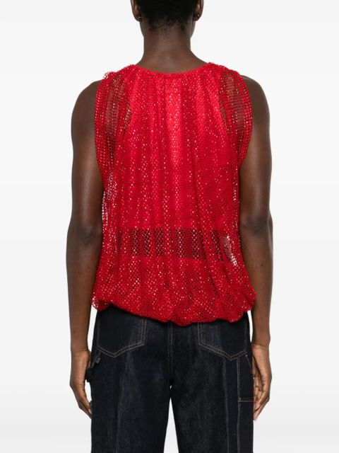 Sportmax mesh top - Red