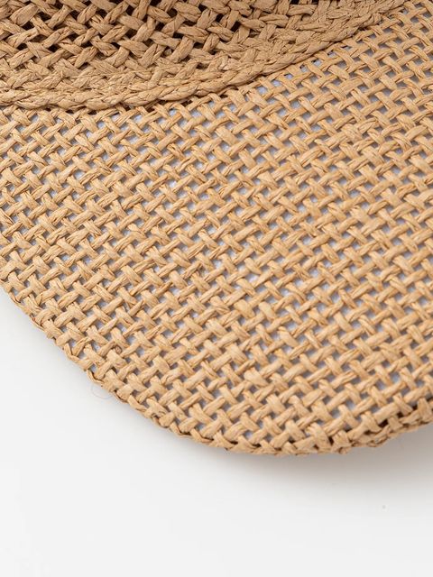 Answear.LAB czapka z daszkiem kolor brązowy gładka