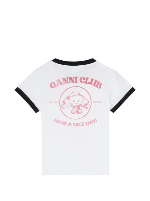 GANNI Club T-shirt - White - zdjęcie produktu nr 2