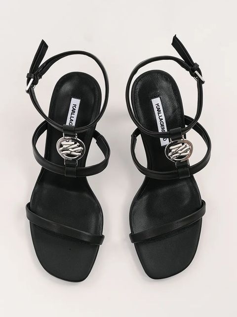 Karl Lagerfeld sandały skórzane BELVIA kolor czarny KL32914 - zdjęcie produktu nr 2