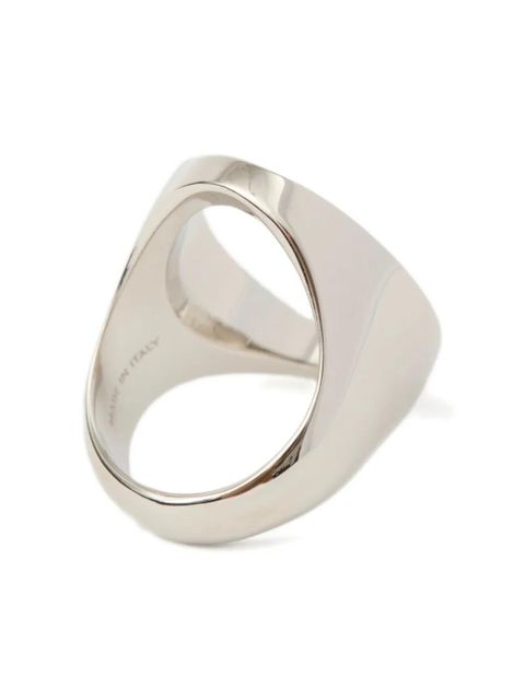 MM6 Maison Margiela Minimal logo 4mm ring - Silver