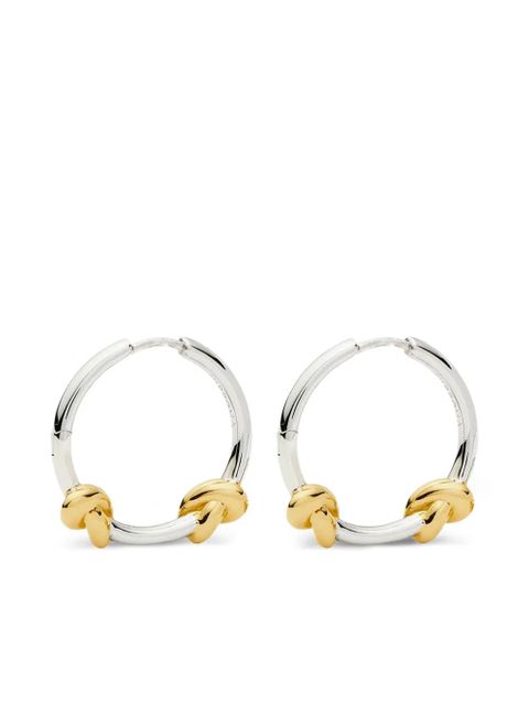 Missoma knot hoop earrings - Silver - zdjęcie produktu nr 1