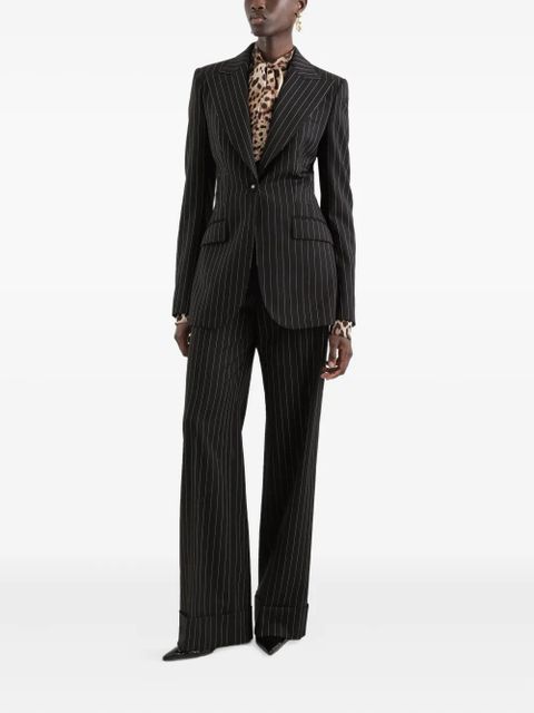 Dolce & Gabbana striped single-breasted jacket - Black - zdjęcie produktu nr 2