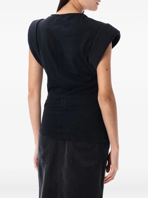 MARANT ÉTOILE Maisan draped top - Black - zdjęcie produktu nr 2