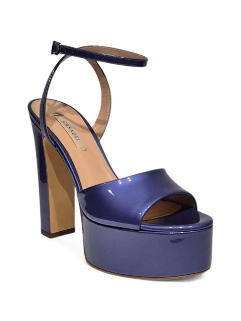 Casadei platform block-heel sandals - Blue