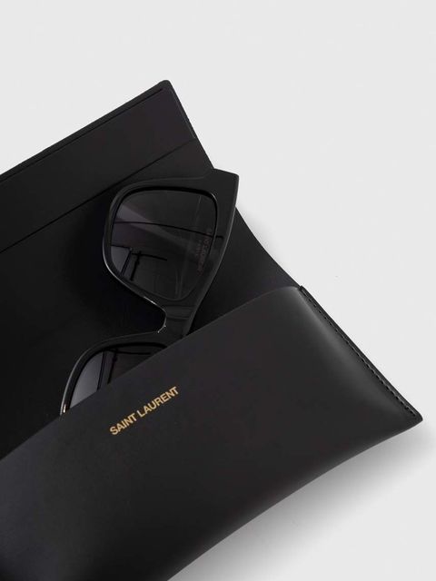 Saint Laurent okulary przeciwsłoneczne damskie kolor czarny