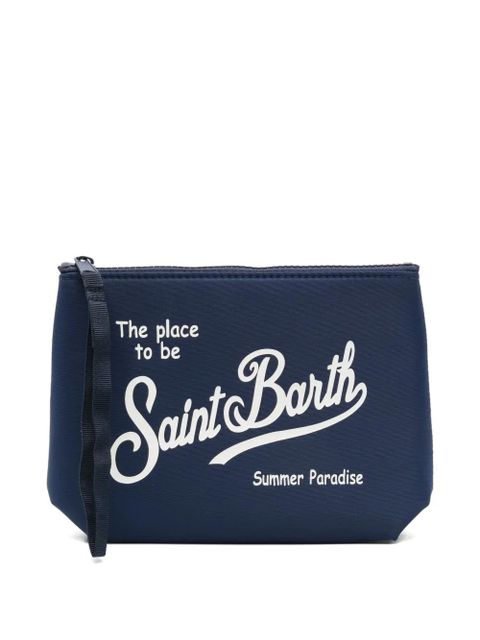 MC2 Saint Barth Aline logo-detail clutch bag - Blue - zdjęcie produktu nr 1