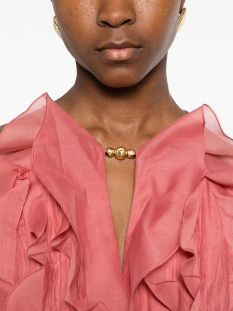 Aje Cleio layered mini dress - Pink