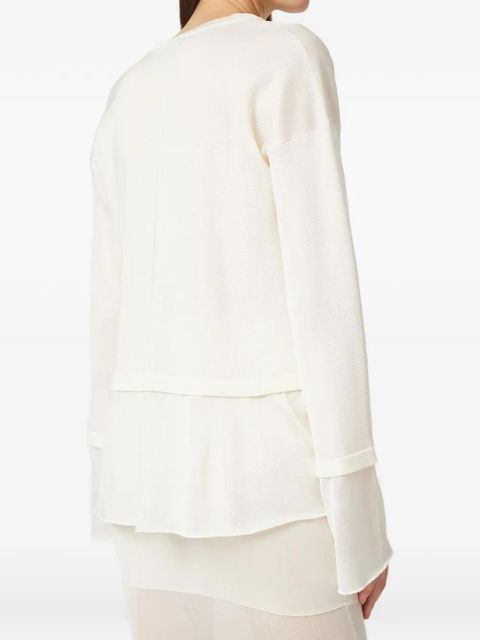 TOM FORD V-neck long-sleeves blouse - Neutrals