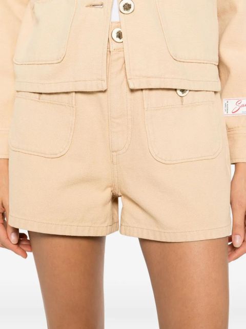 SANDRO pocket cotton shorts - Neutrals