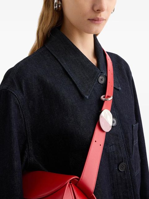 Jil Sander Cannolo hoop brooche - Silver