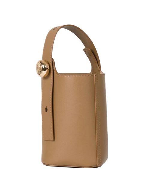 LOEWE mini Pebble leather bucket bag - Brown