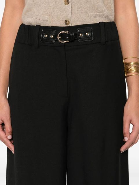 Maje belted trousers - Black