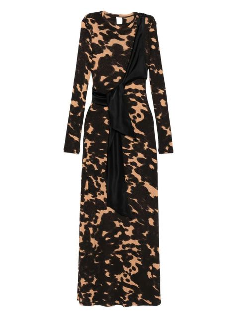 Nanushka long-sleeved tie-waist maxi dress - Brown - zdjęcie produktu nr 1