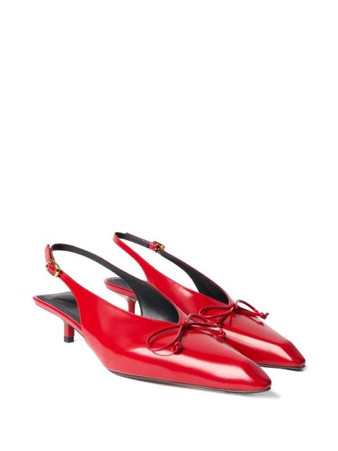 Jacquemus The Cubisto slingbacks pumps - Red - zdjęcie produktu nr 2