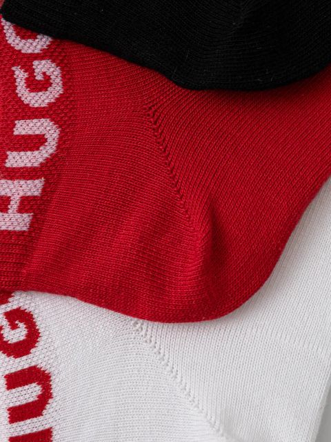 HUGO skarpetki 3-pack damskie kolor biały 50516397