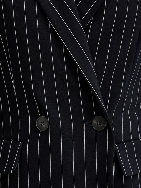 Marella marynarka Emme by Marella kolor granatowy dwurzędowa wzorzysta 2525916062200