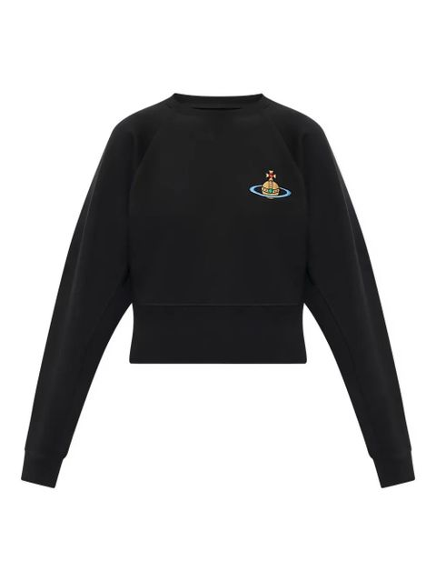 Vivienne Westwood logo-embroidery round-neck sweatshirt - Black - zdjęcie produktu nr 1