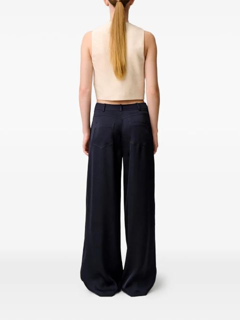 Claudie Pierlot buttoned straight-leg trousers - Blue