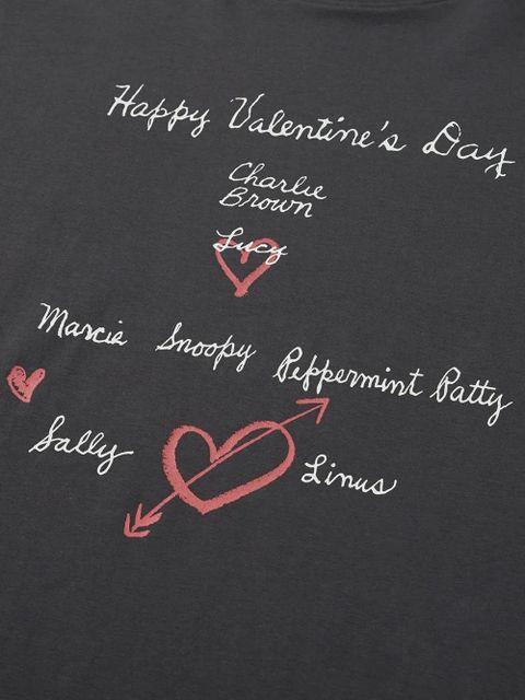 Marge Sherwood x PEANUTS Happy Valentine’s Day T-shirt - Grey