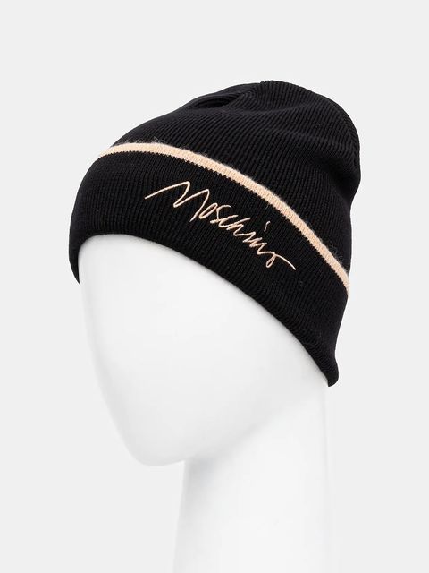 Moschino czapka z wełną kolor czarny M3352 65461