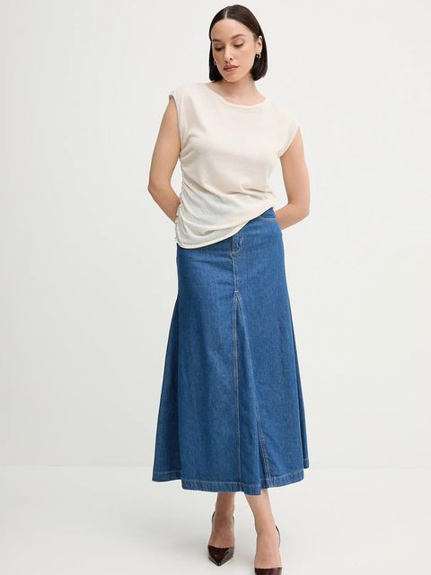 Pedro del Hierro spódnica jeansowa bawełniana - zdjęcie produktu nr 2