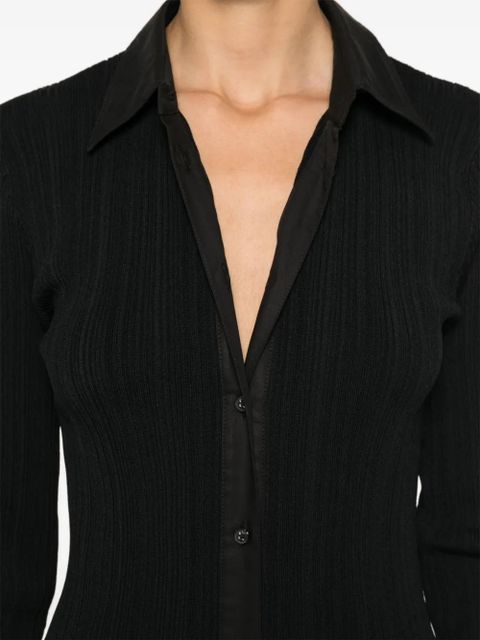 TOTEME knitted shirt maxi dress - Black - zdjęcie produktu nr 2