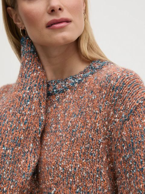 United Colors of Benetton sweter z domieszką wełny kolor pomarańczowy 116NU108M