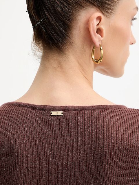 Fracomina sukienka kolor brązowy maxi dopasowana FS25WD5010K501Q7