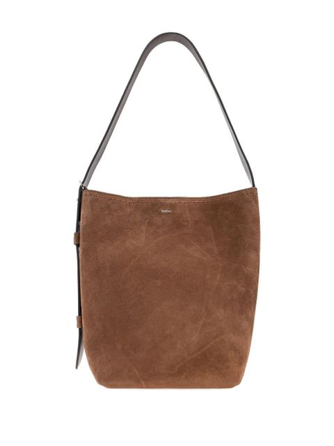 Max Mara Archeti suede shoulder bag - Brown - zdjęcie produktu nr 2