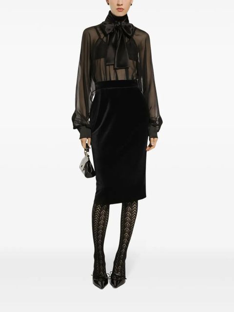 Dolce & Gabbana velvet skirt - Black