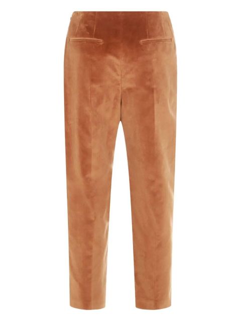 Marni seam-details velvet trousers - Brown