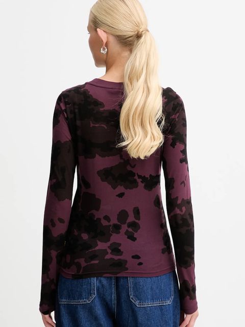 G-Star longsleeve bawełniany kolor bordowy D27103.E151