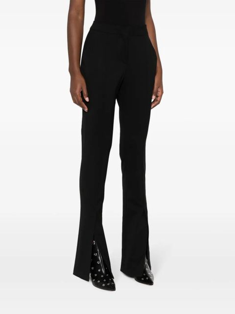 Off-White split-hem straight-leg trousers - Black - zdjęcie produktu nr 2