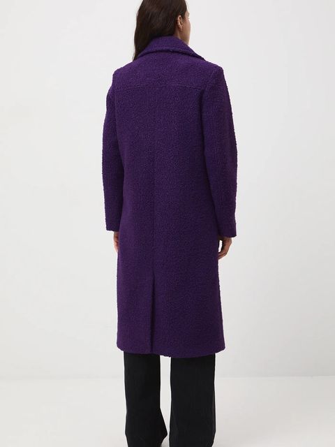 Medicine płaszcz damski kolor fioletowy - zdjęcie produktu nr 2