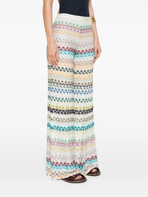Missoni zigzag trousers - White