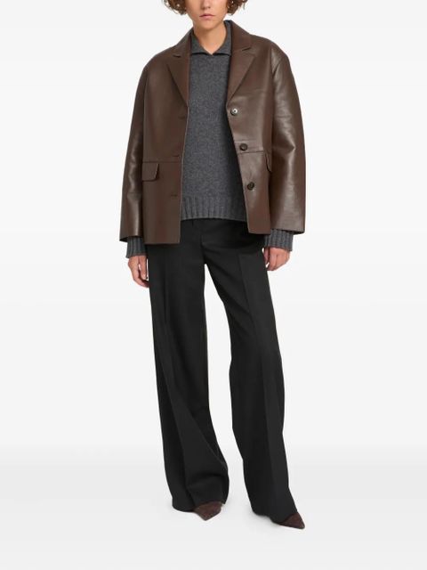 Yves Salomon leather jacket - Brown - zdjęcie produktu nr 2