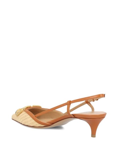 Valentino Garavani V-logo slingback pumps - Neutrals