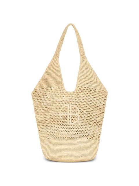 ANINE BING Leah logo-detail tote bag - Neutrals - zdjęcie produktu nr 1