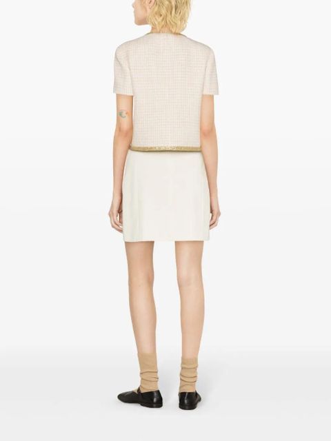 Miu Miu check-pattern tweed jacket - Neutrals