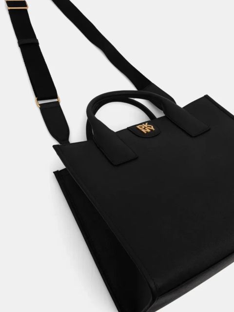 Dkny torebka skórzana kolor czarny R43AKQ11