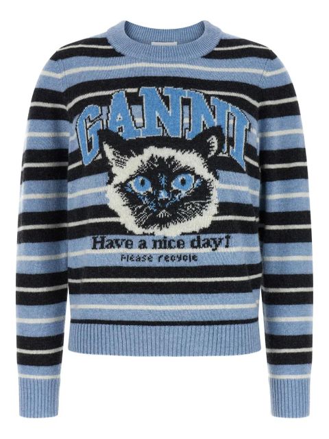 GANNI striped sweater - Blue - zdjęcie produktu nr 1