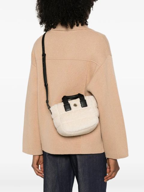 Moncler micro Caradoc quilted tote bag - White