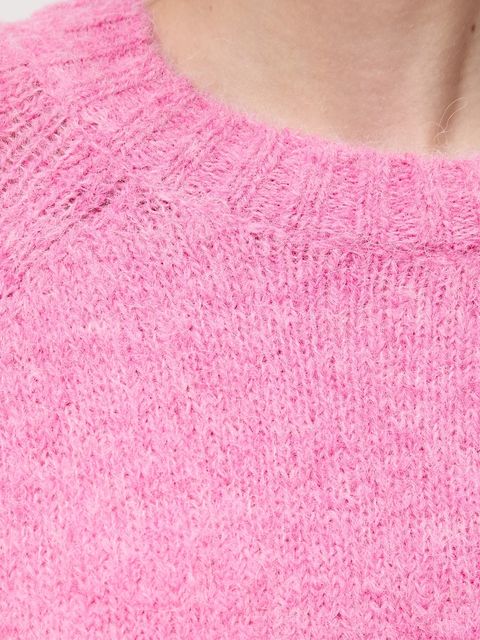 Medicine sweter z wełną alpaki kolor różowy